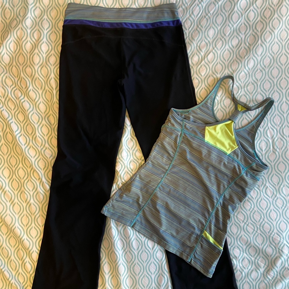 MPG matching athletic top and yoga pants